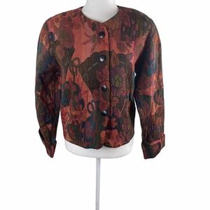 Vintage 80s/90s Tapestry Jacket Sz 6